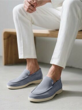 Old Money  Suede Effect Loafers